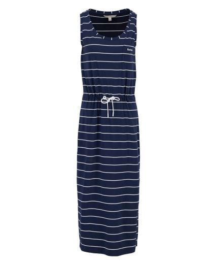 Overland Striped Midi Dress