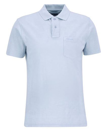 Pigment Dye Slub Polo Shirt