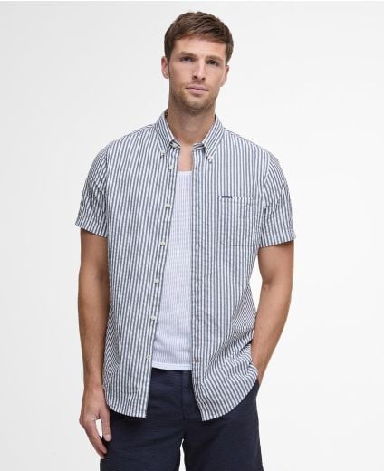 Cresswell Seersucker Regular Short-Sleeved Shirt