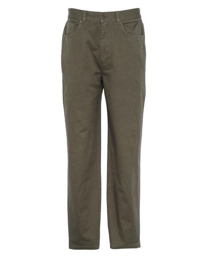 Washed Stretch Regular Trousers